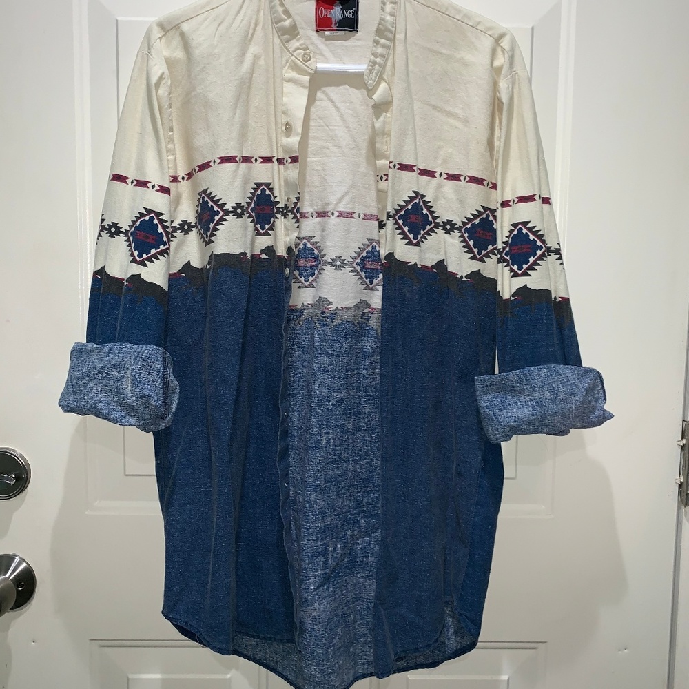 Indian themed flannel